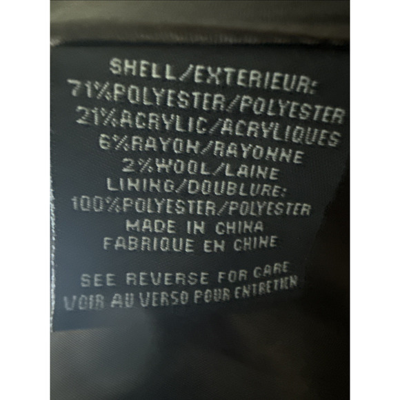 Steve Madden Tweed Peplum Trench Coat — Double-Breasted Belted Women’s Medium - Picture 8 of 12